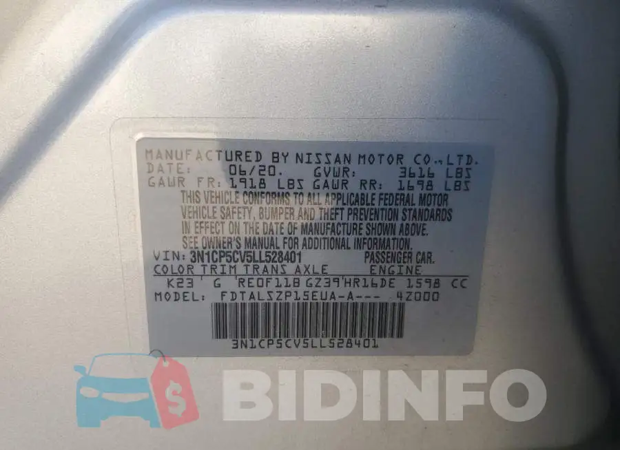 3N1CP5CV5LL528401 Photo# 12