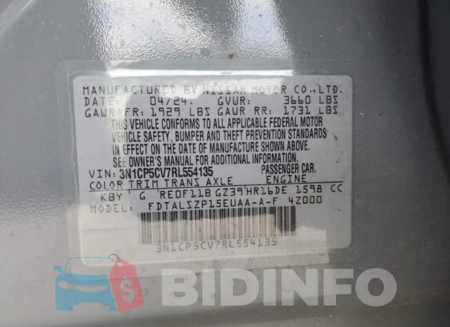 3N1CP5CV7RL554135 Photo# 13