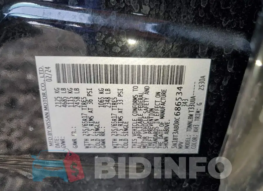 5N1BT3AB0RC686534 Photo# 13