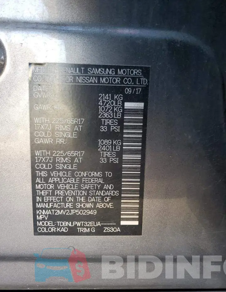 KNMAT2MV2JP502949 Photo# 13