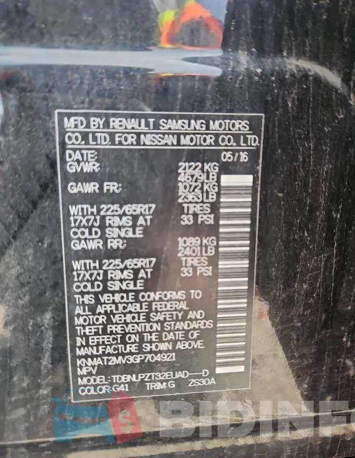 KNMAT2MV3GP704921 Photo# 13