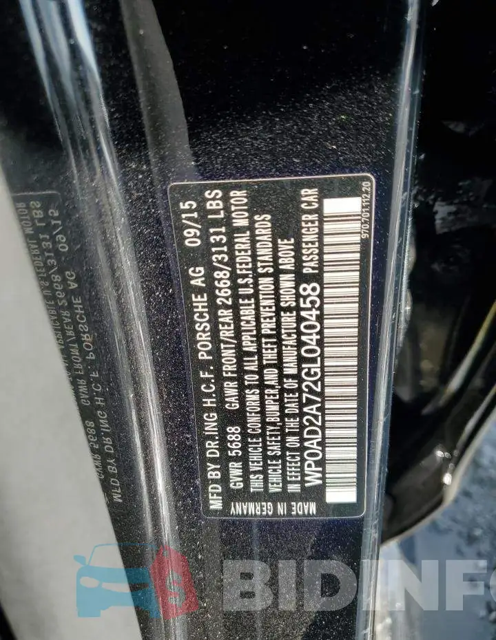 WP0AD2A72GL040458 Photo# 12