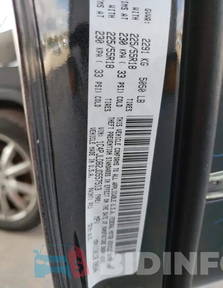 1C4PJLDB2JD557513 Photo# 13