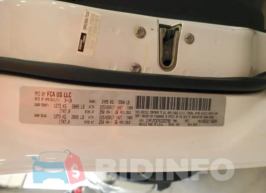 1C4PJMCB7KD322789 Photo# 13