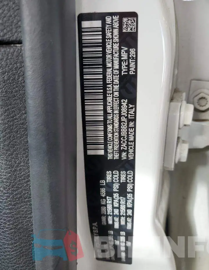 ZACCJBBB2JPJ08942 Photo# 13