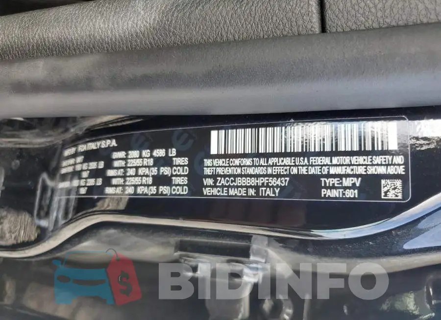 ZACCJBBB8HPF56437 Photo# 12