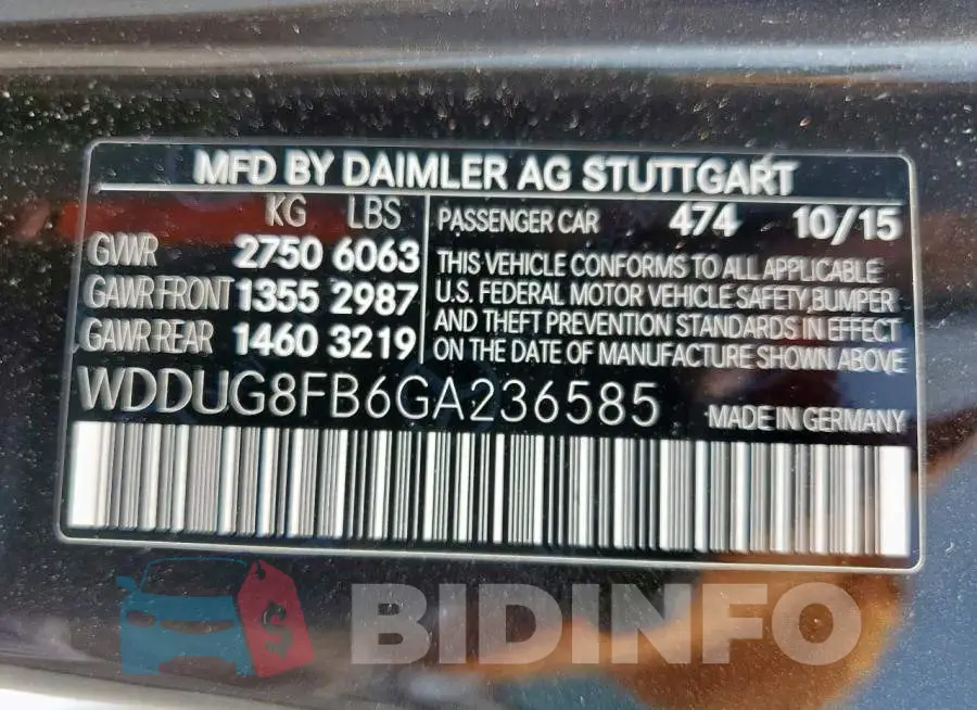 WDDUG8FB6GA236585 Photo# 12
