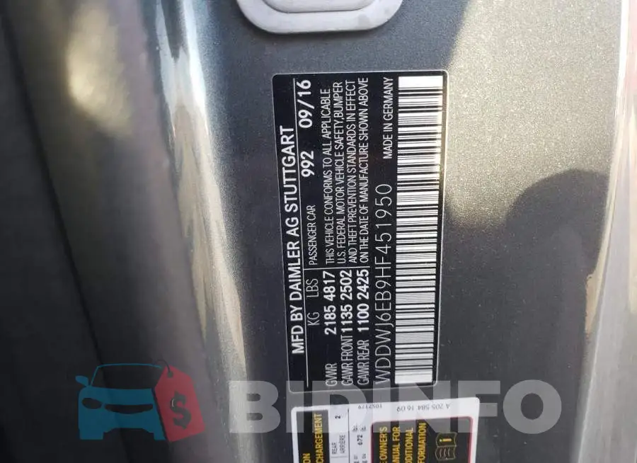 WDDWJ6EB9HF451950 Photo# 12