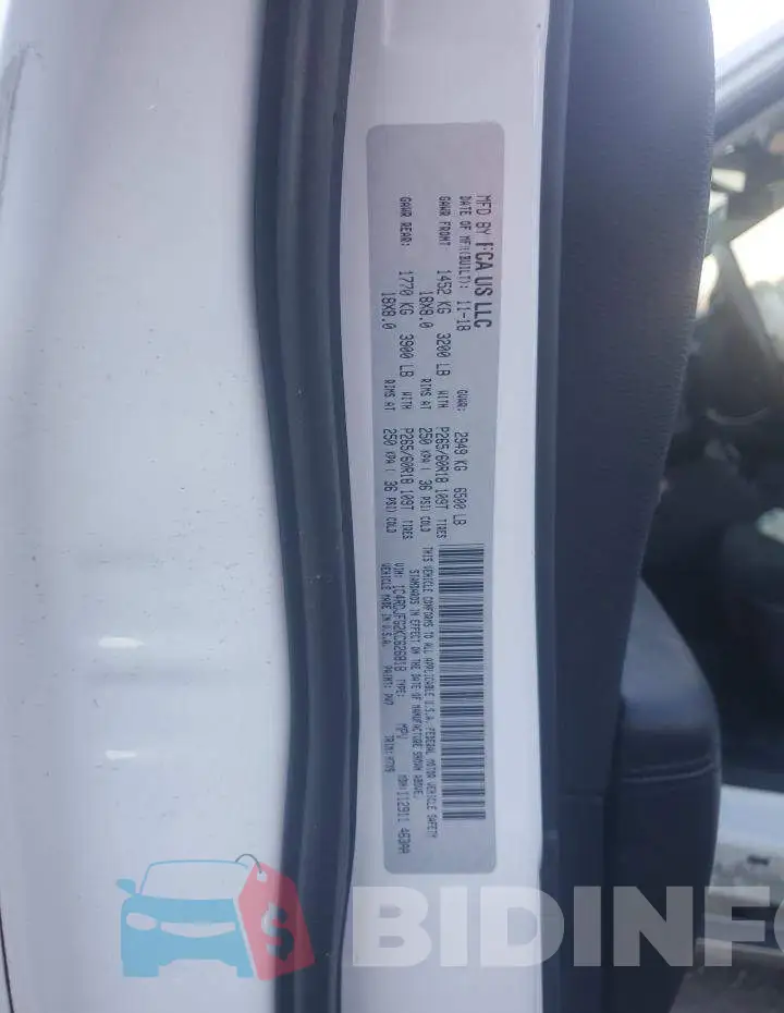 1C4RDJFG2KC626818 Photo# 13