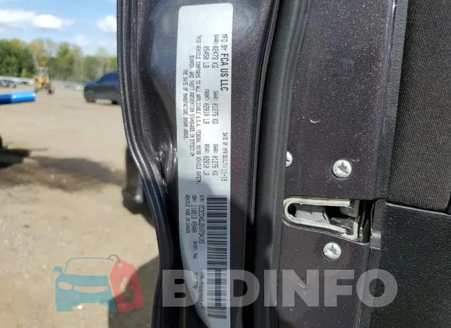 2C3CDXGJ2KH734103 Photo# 12