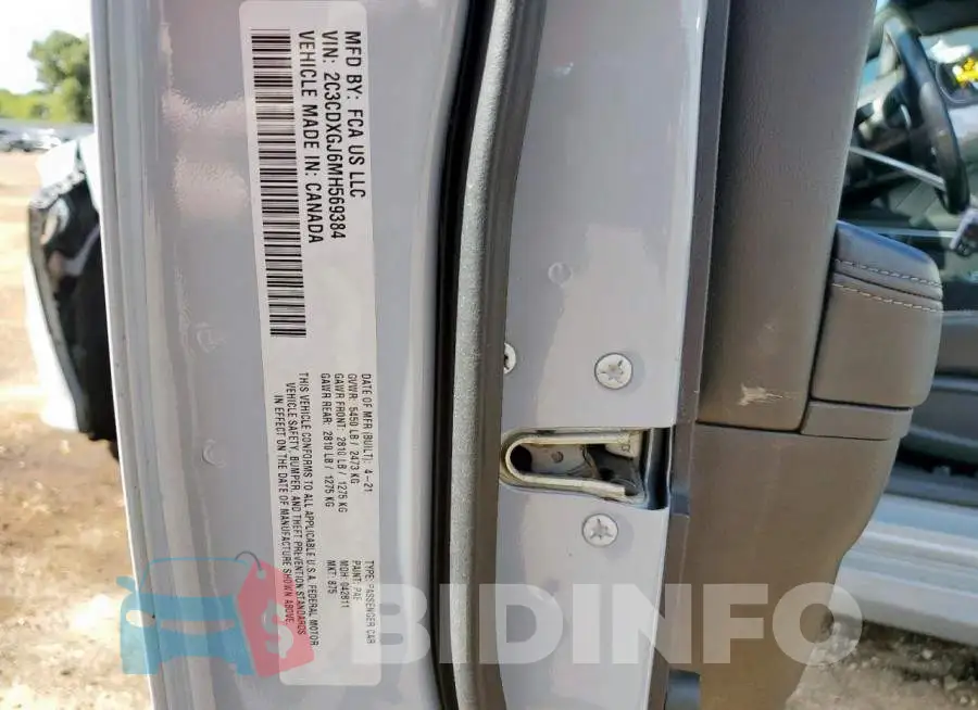 2C3CDXGJ6MH569384 Photo# 13