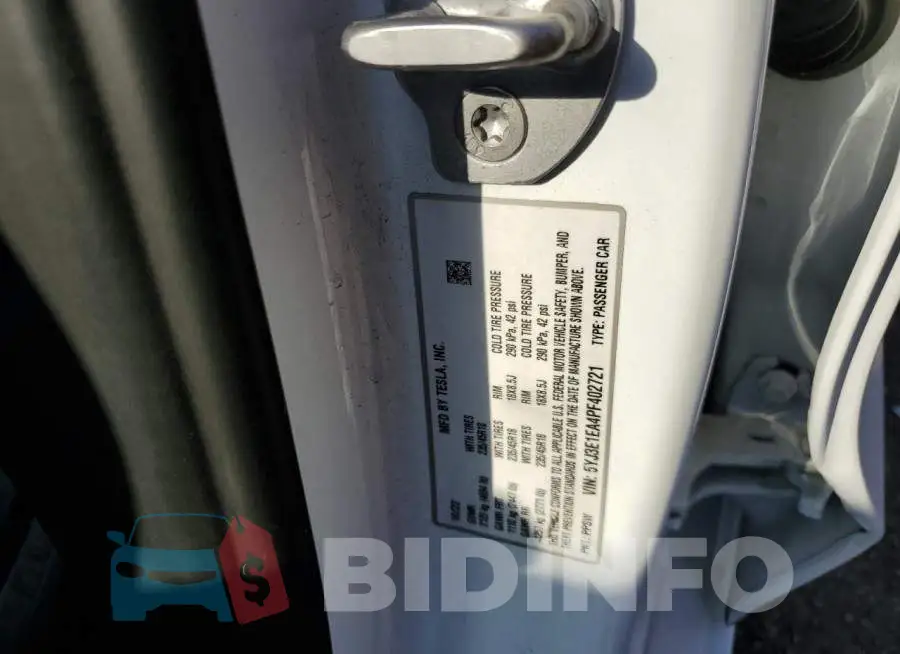 5YJ3E1EA4PF402721 Photo# 12