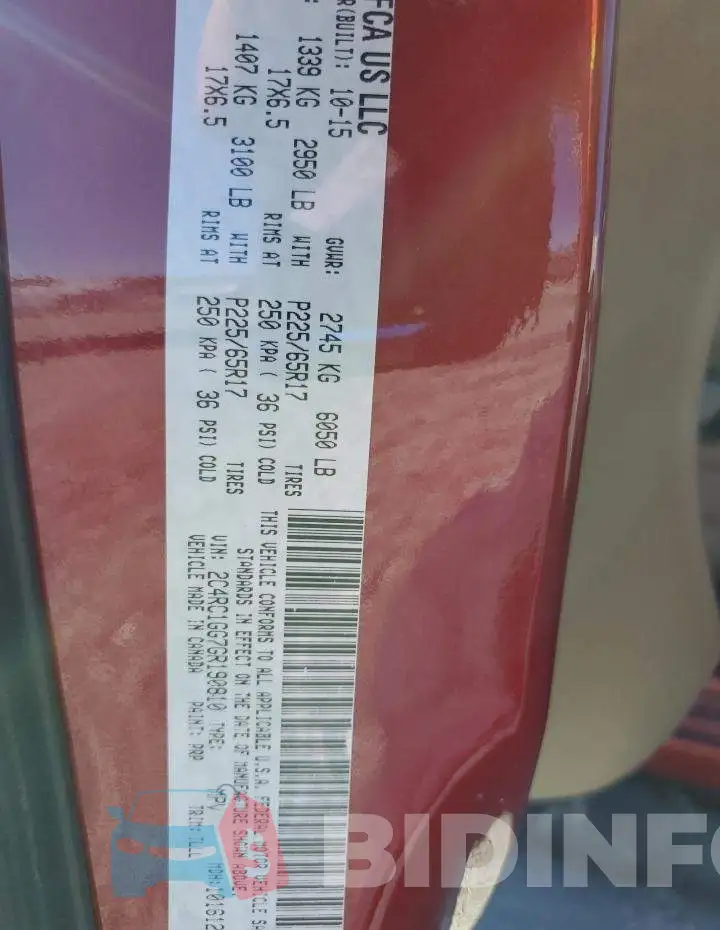 2C4RC1GG7GR190810 Photo# 13