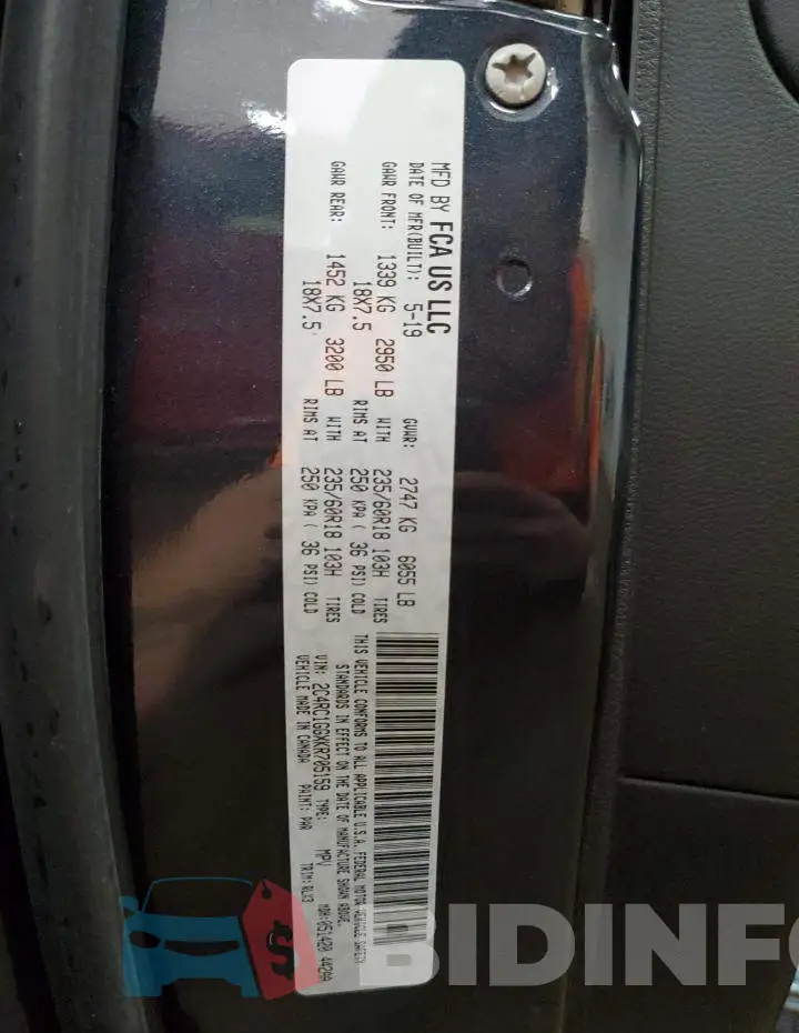 2C4RC1GGXKR705159 Photo# 13