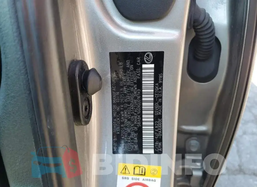 58ABK1GG9GU016149 Photo# 13