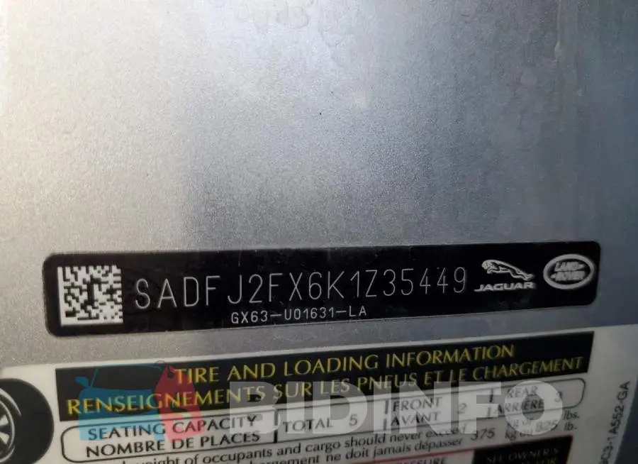 SADFJ2FX6K1Z35449 Photo# 13