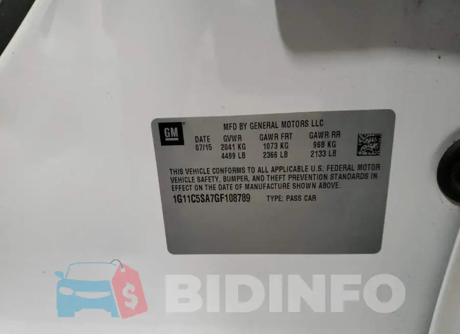 1G11C5SA7GF108789 Photo# 12