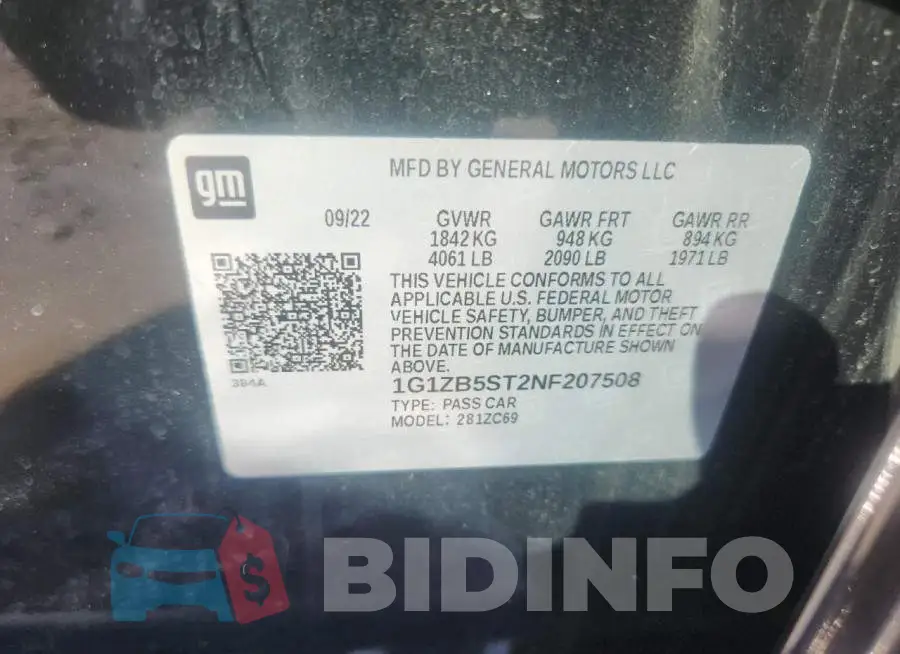 1G1ZB5ST2NF207508 Photo# 12