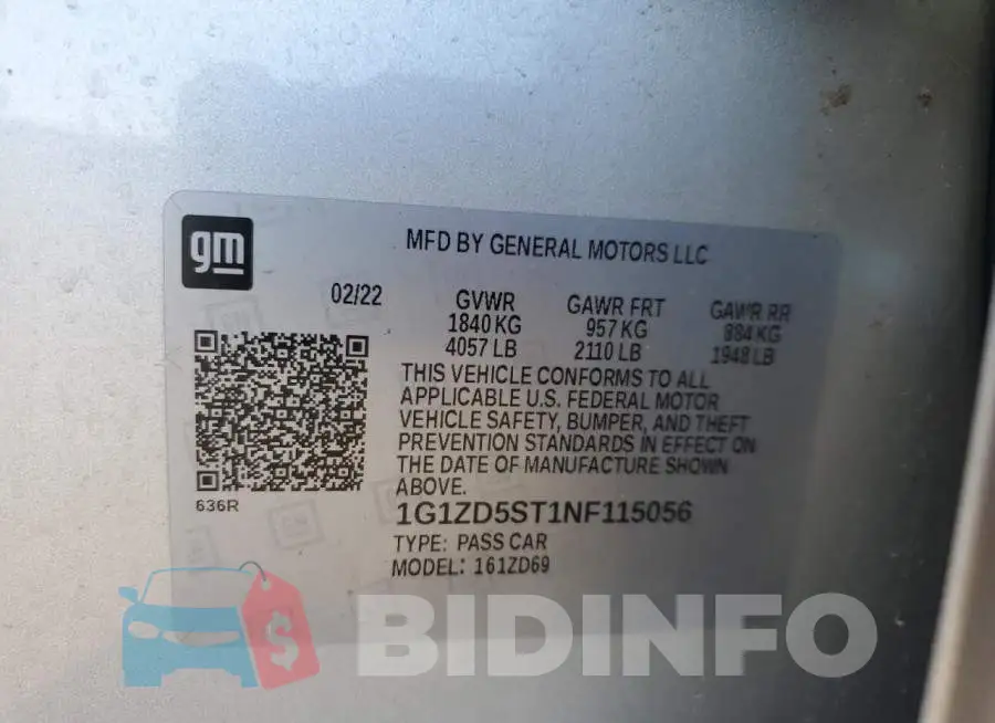 1G1ZD5ST1NF115056 Photo# 12