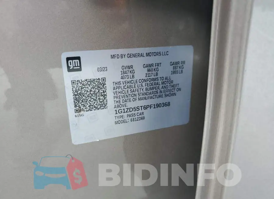 1G1ZD5ST6PF190368 Photo# 12
