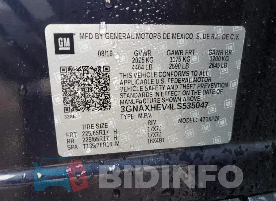 3GNAXHEV4LS535047 Photo# 12