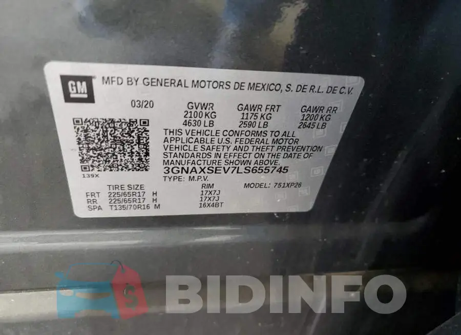 3GNAXSEV7LS655745 Photo# 13