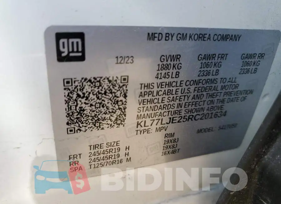 KL77LJE25RC201634 Photo# 14