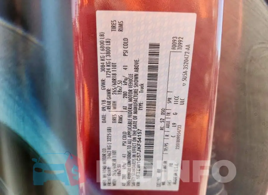 1FTEW1C57JKF54157 Photo# 12
