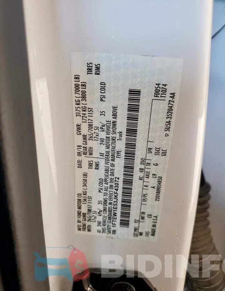 1FTEW1E53JKF43072 Photo# 12