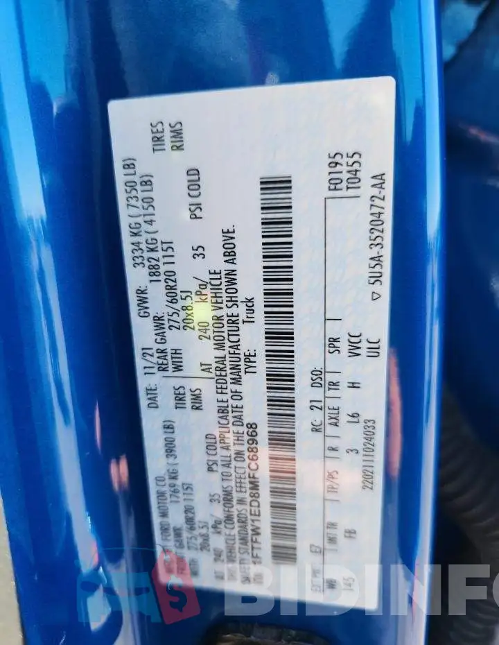 1FTFW1ED8MFC68968 Photo# 12