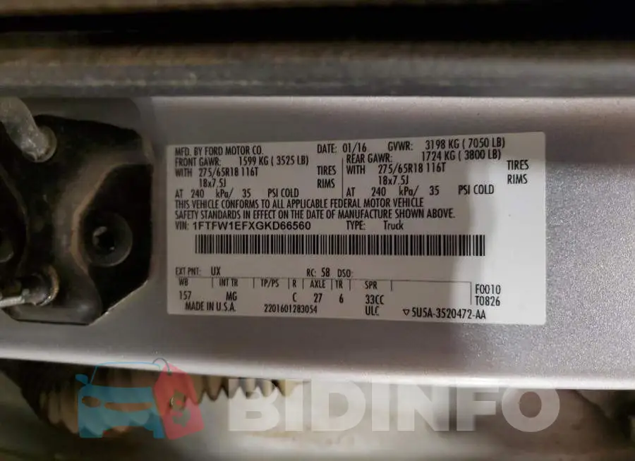 1FTFW1EFXGKD66560 Photo# 12