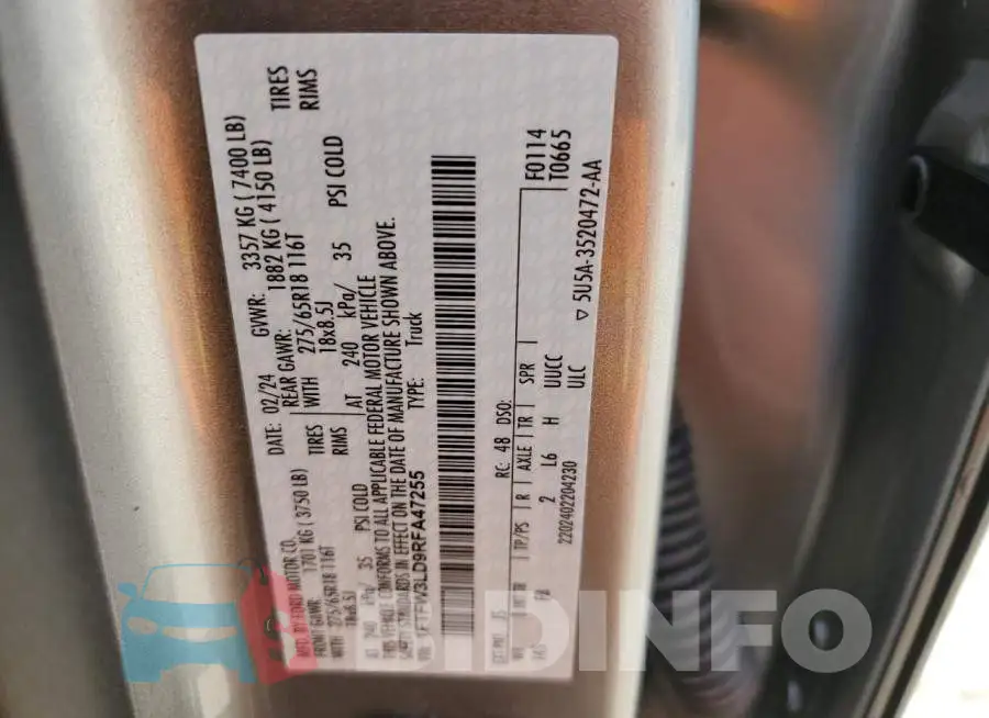 1FTFW3LD9RFA47255 Photo# 12