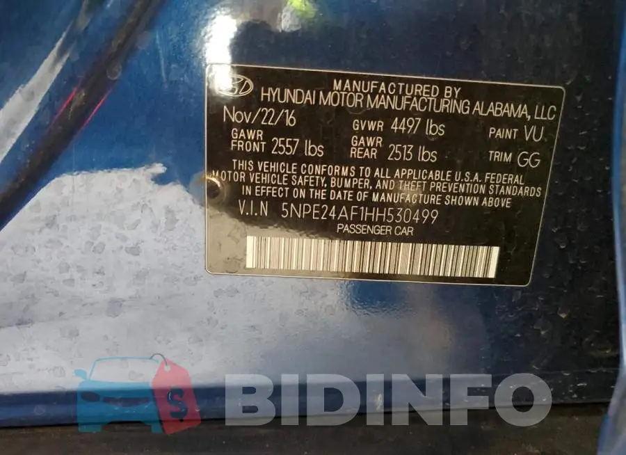 5NPE24AF1HH530499 Photo# 12