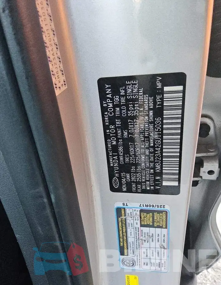 KM8J23A42GU115036 Photo# 13