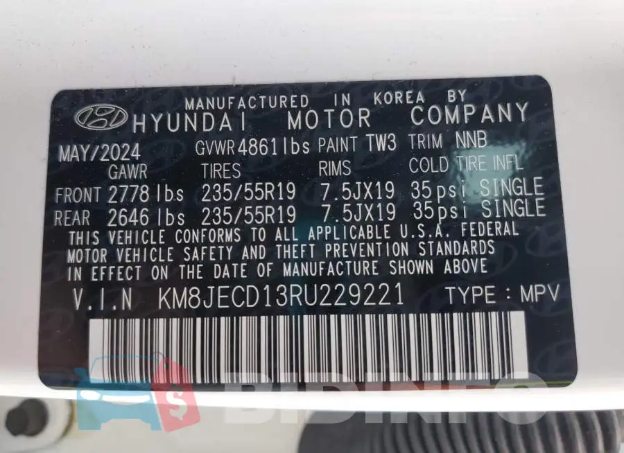 KM8JECD13RU229221 Photo# 13