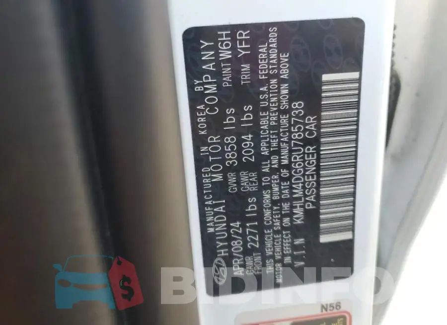 KMHLM4DG6RU785738 Photo# 12