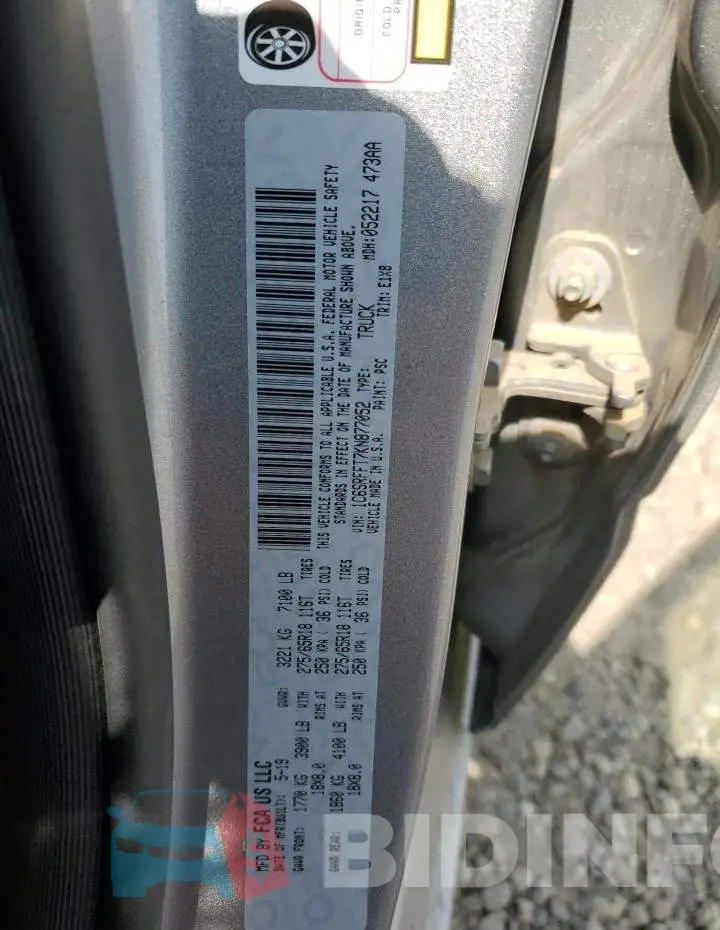 1C6SRFFT7KN877052 Photo# 13