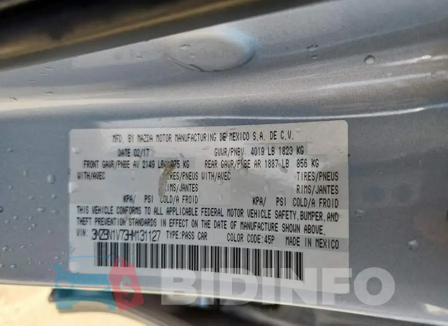 3MZBN1V73HM131127 Photo# 12