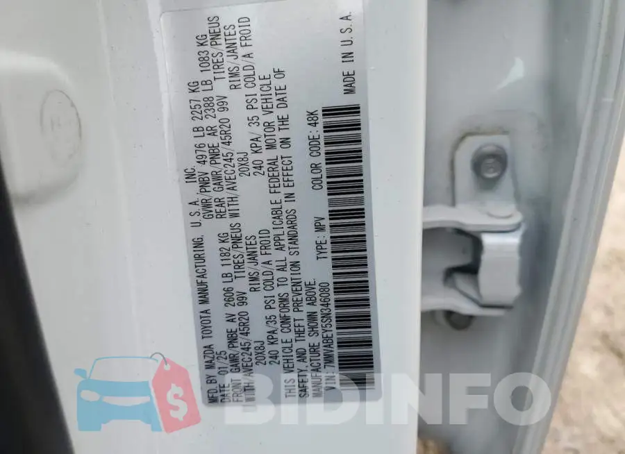 7MMVABEY5SN346080 Photo# 14