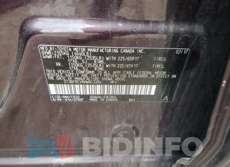 2T3BFREV8HW603284 Photo# 14