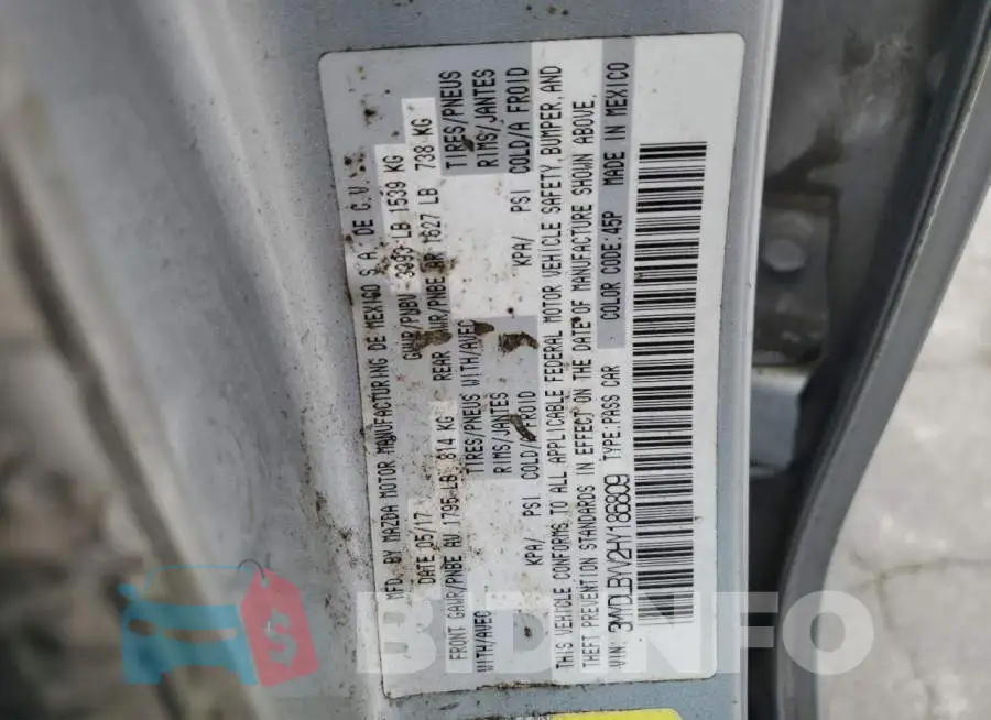 3MYDLBYV2HY186809 Photo# 13