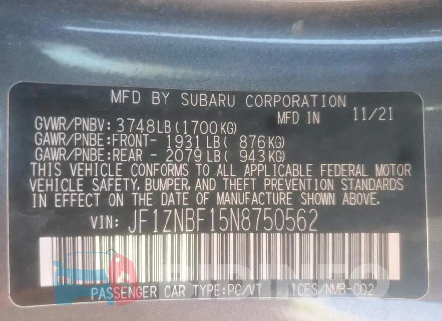 JF1ZNBF15N8750562 Photo# 13