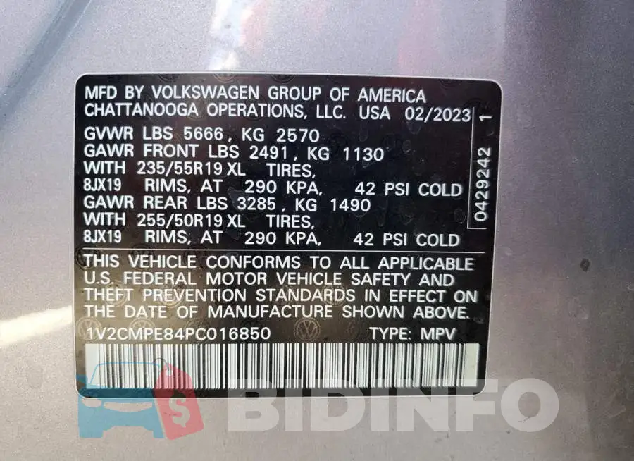 1V2CMPE84PC016850 Photo# 12