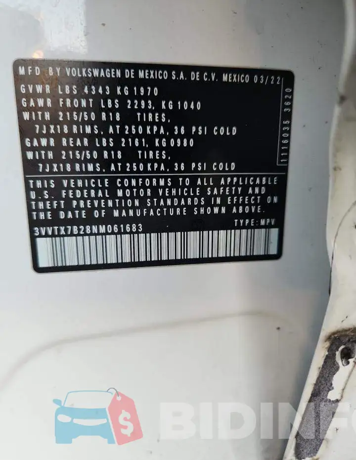 3VVTX7B28NM061683 Photo# 14