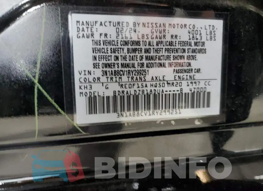 3N1AB8CV1RY299251 Photo# 12