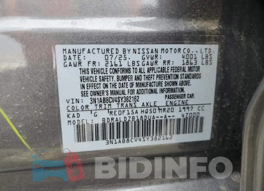 3N1AB8CV4SY382162 Photo# 12