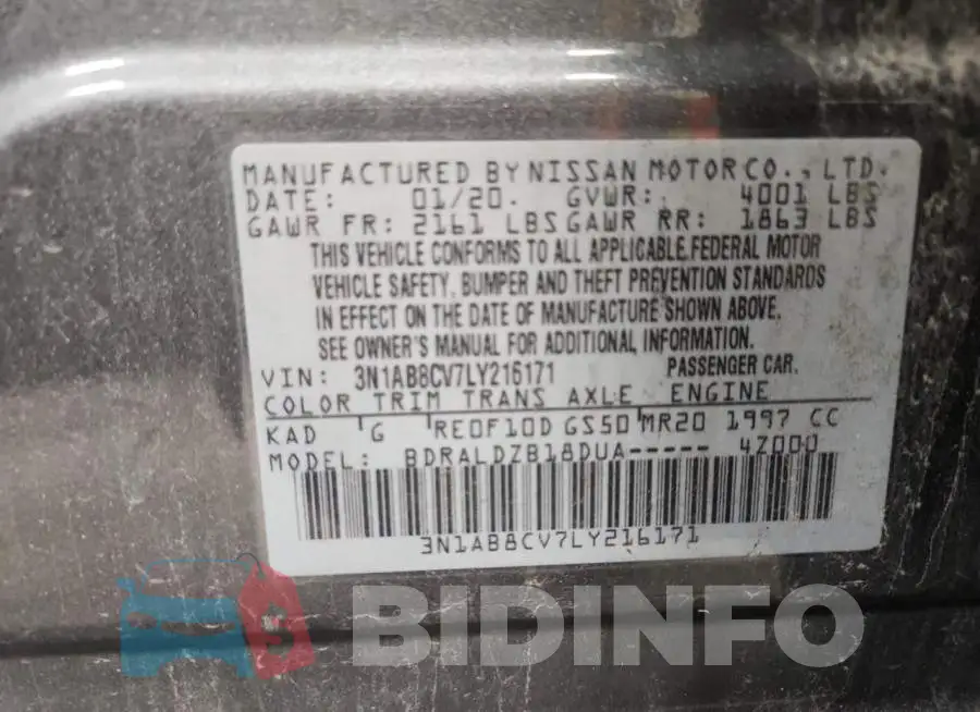 3N1AB8CV7LY216171 Photo# 12