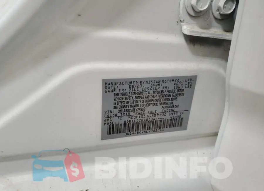 3N1AB8CV8LY288061 Photo# 13