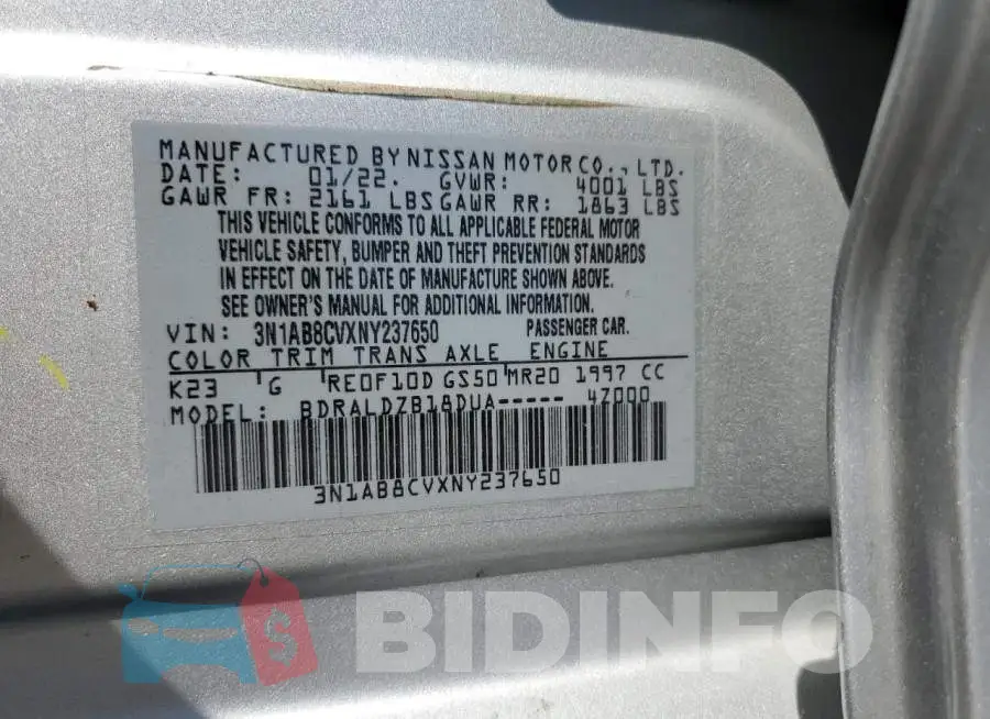 3N1AB8CVXNY237650 Photo# 13