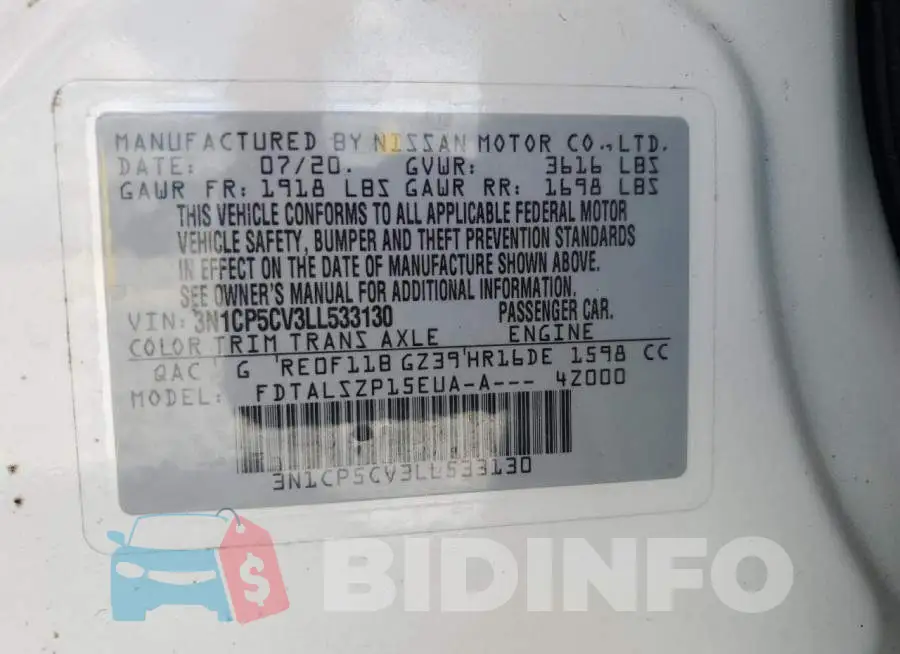 3N1CP5CV3LL533130 Photo# 12